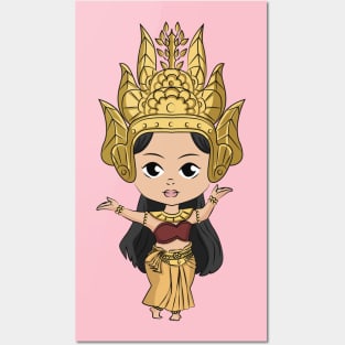Khmer Cambodian Apsara Dancer Posters and Art